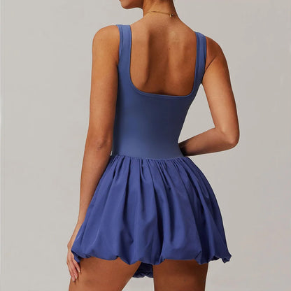 Women's Gym Jumpsuit Yoga Fitness Suit Shorts Sets Sexy Tennis Skirts Sports Tracksuit Yoga Clothing Female Workout Sportswear