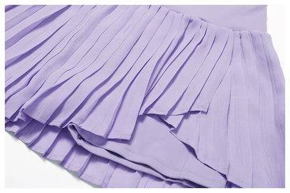 Summer Outdoor Leisure T-shirt Yoga Set 2PCS Women Gym Clothes Running Sports Fitness Set Breathable Yoga Nude Tennis Clothes