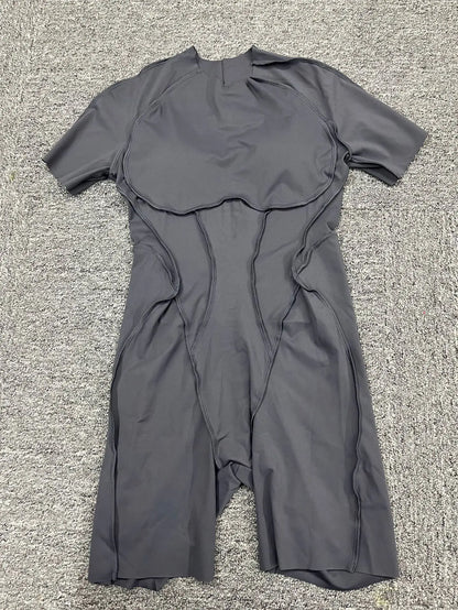 Hearuisavy 2025 New Style Workout Jumpsuit Gym Yoga Clothes Sportswear Women Short Sports Jumpsuit Long Sleeves Fitness Overalls