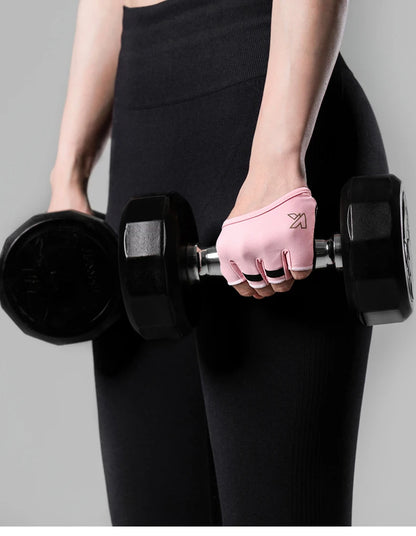 KUTOOK Gym Fitness Half Finger Gloves Men Women for Crossfit Workout Glove Power Weight Lifting Bodybuilding Hand Protector