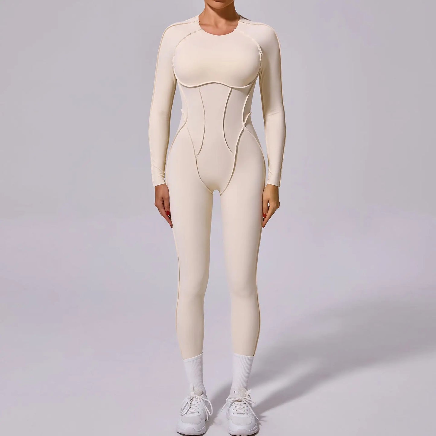 Hearuisavy 2025 New Style Workout Jumpsuit Gym Yoga Clothes Sportswear Women Short Sports Jumpsuit Long Sleeves Fitness Overalls