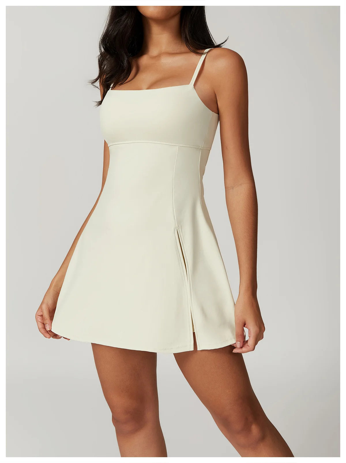 Women's Sports Beautiful Back Dress Removable Chest Cushion Breathable Outdoor Yoga Tennis Skirt Sexy Woman Yoga Sport Clothes