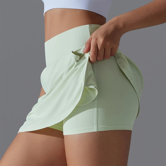 Una-Shop High Waist Pockets Yoga Shorts for Women Sports Push Up Workout Clothes Leggings for Fitness Sportswear for Gym Pants