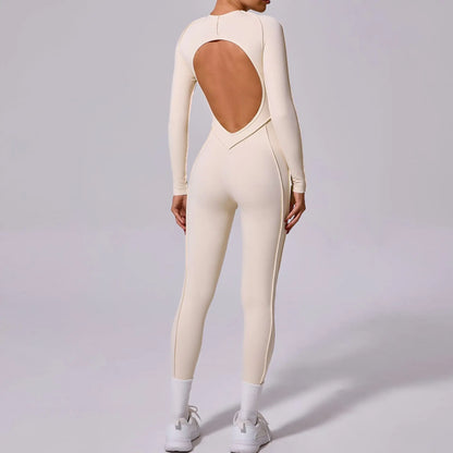 Hearuisavy 2025 New Style Workout Jumpsuit Gym Yoga Clothes Sportswear Women Short Sports Jumpsuit Long Sleeves Fitness Overalls