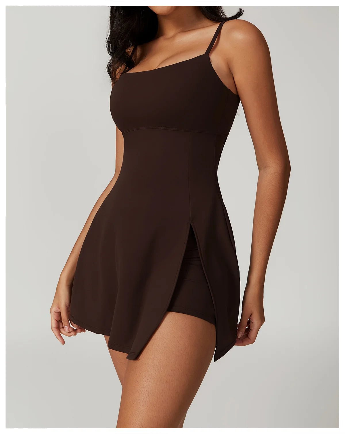 Women's Sports Beautiful Back Dress Removable Chest Cushion Breathable Outdoor Yoga Tennis Skirt Sexy Woman Yoga Sport Clothes