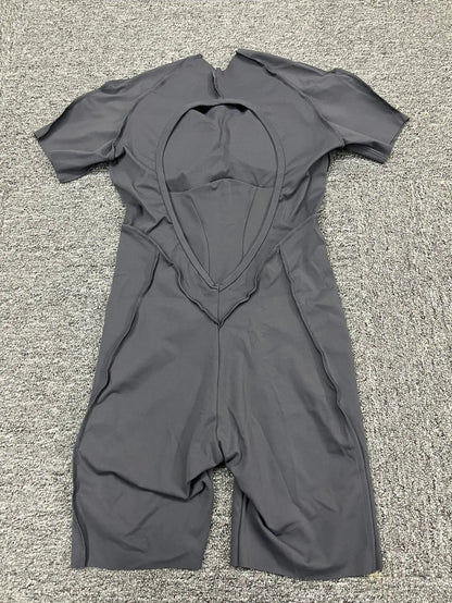Hearuisavy 2025 New Style Workout Jumpsuit Gym Yoga Clothes Sportswear Women Short Sports Jumpsuit Long Sleeves Fitness Overalls