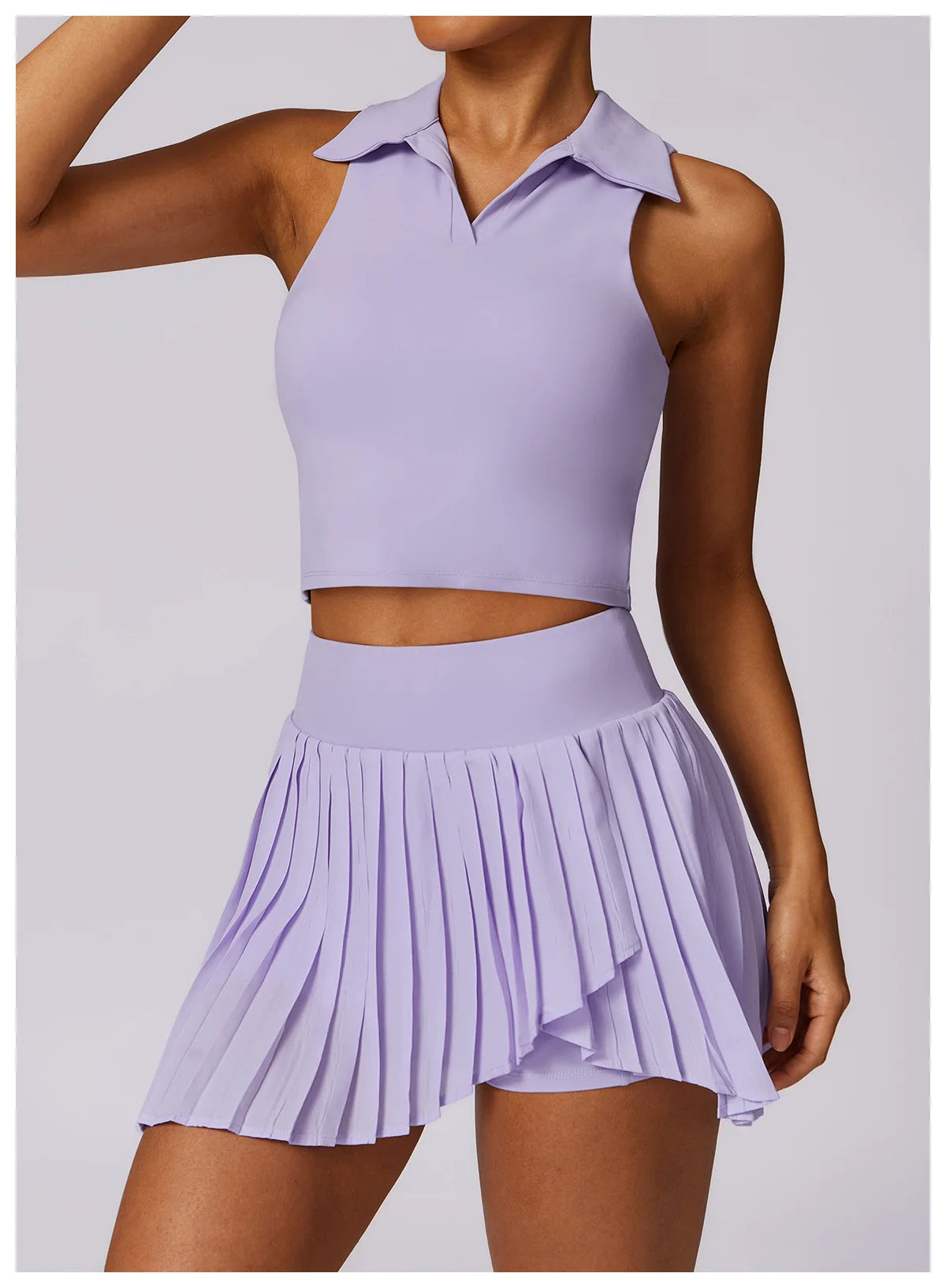Summer Outdoor Leisure T-shirt Yoga Set 2PCS Women Gym Clothes Running Sports Fitness Set Breathable Yoga Nude Tennis Clothes